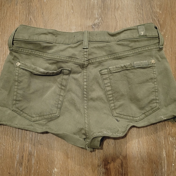 7 for all mankind denim shorts size 24 - Picture 2 of 3